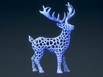   deer voronoi  3d model for 3d printers