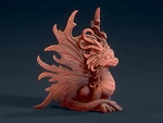  Cute dragon 3  3d model for 3d printers
