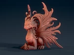 Modelo 3d de Lindo dragón 3 para impresoras 3d