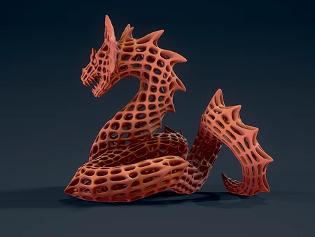  Mesh basilisk  3d model for 3d printers