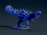 Modelo 3d de Raptor de malla para impresoras 3d