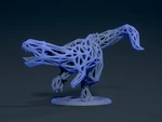 Modelo 3d de Raptor de malla para impresoras 3d