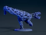 Modelo 3d de Raptor de malla para impresoras 3d