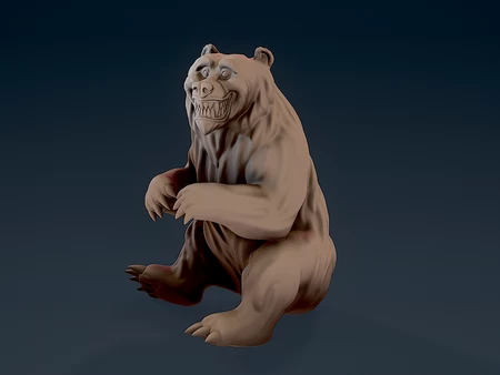  Toothy bear  3d model for 3d printers