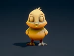  Cute duckling  3d model for 3d printers