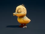  Cute duckling  3d model for 3d printers