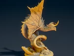  Yellow dragon  3d model for 3d printers