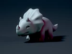   cute triceratops  3d model for 3d printers