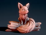  Cute fox 2  3d model for 3d printers