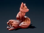  Cute fox 2  3d model for 3d printers