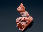  Cute fox 2  3d model for 3d printers