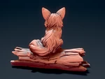  Cute fox 2  3d model for 3d printers