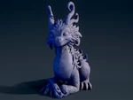  Cute dragon 1  3d model for 3d printers