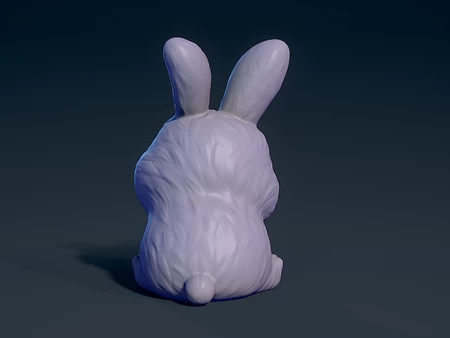  Cute rabbit  3d model for 3d printers