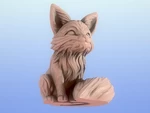  Cute fox 1  3d model for 3d printers