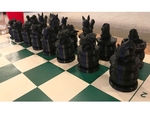  Low poly pokemon chess set  3d model for 3d printers