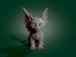  Demonic kitten  3d model for 3d printers