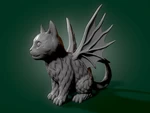  Demonic kitten  3d model for 3d printers