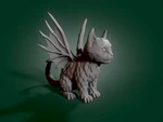  Demonic kitten  3d model for 3d printers