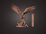  Winged warrior  3d model for 3d printers
