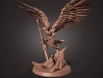  Winged warrior  3d model for 3d printers