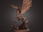  Winged warrior  3d model for 3d printers