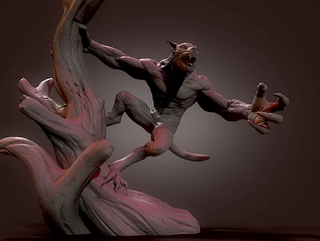  Werewolf 1  3d model for 3d printers