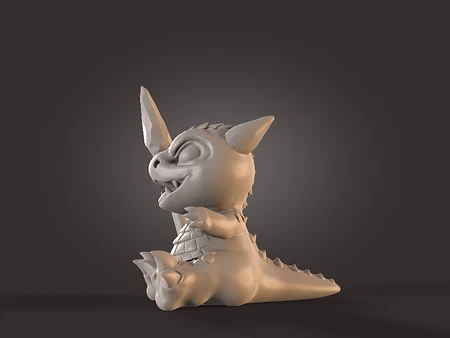   cute_kobold  3d model for 3d printers