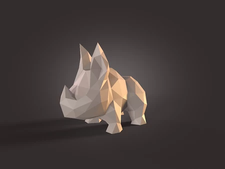 Low_Poly_Rhino