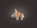 Modelo 3d de Low_poly_rhino para impresoras 3d