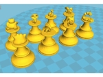  Pokemon chess set - different pawns  3d model for 3d printers