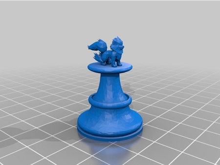  Pokemon chess set - different pawns  3d model for 3d printers