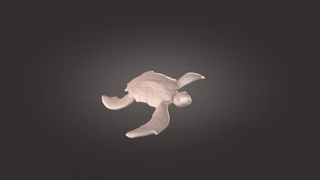 Modelo 3d de  tortuga para impresoras 3d