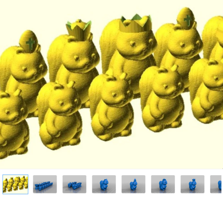  Squirrel chess  3d model for 3d printers