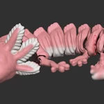 Modelo 3d de Axolotl articulado v2 para impresoras 3d