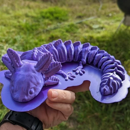  Articulated axolotl  3d model for 3d printers