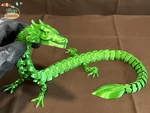 Modelo 3d de Dragón de hoja flexible (impresión en el lugar) para impresoras 3d