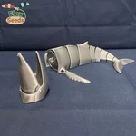  Flexi humpback whale - new type(print-in-place)  3d model for 3d printers