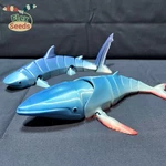  Flexi humpback whale (print-in-place)  3d model for 3d printers