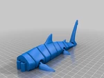  Flexi tiger shark (print-in-place)  3d model for 3d printers
