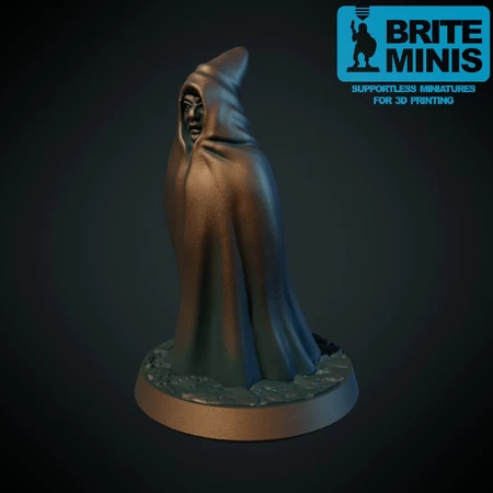  Cloaked person (supportless, fdm friendly)  3d model for 3d printers