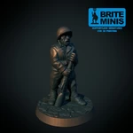  Ww2 us infantry 28mm (supportless, fdm friendly)  3d model for 3d printers