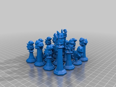 Modelo 3d de Pokemon ajedrez para impresoras 3d