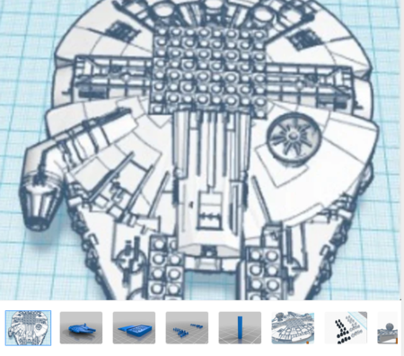  Star wars chess board  3d model for 3d printers
