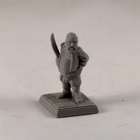 Pirate 28mm (Supportless, FDM friendly)