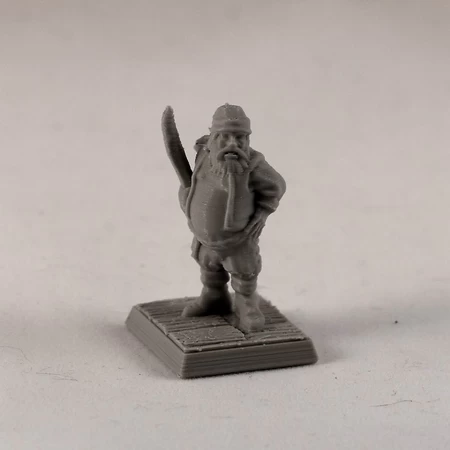   pirate 28mm (supportless, fdm friendly)  3d model for 3d printers