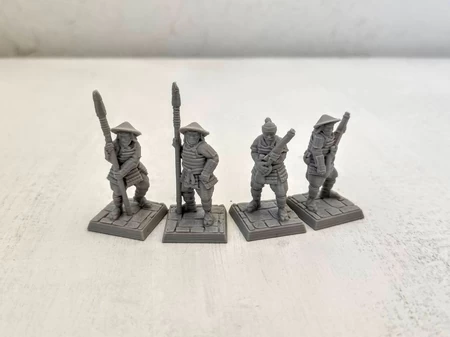 Mosquetero Ashigaru(sin soporte, compatible con FDM)