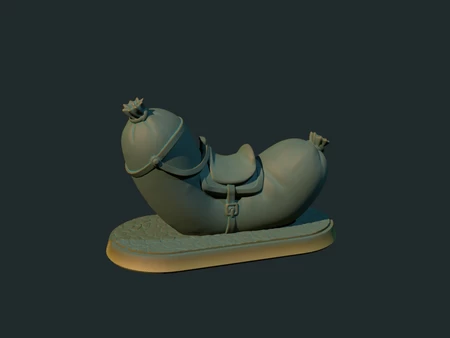 Sausage mount (supportless, FDM friendly)
