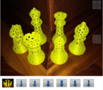  Voronoi chess set  3d model for 3d printers