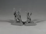   orc with spear (supportless, fdm friendly)  3d model for 3d printers